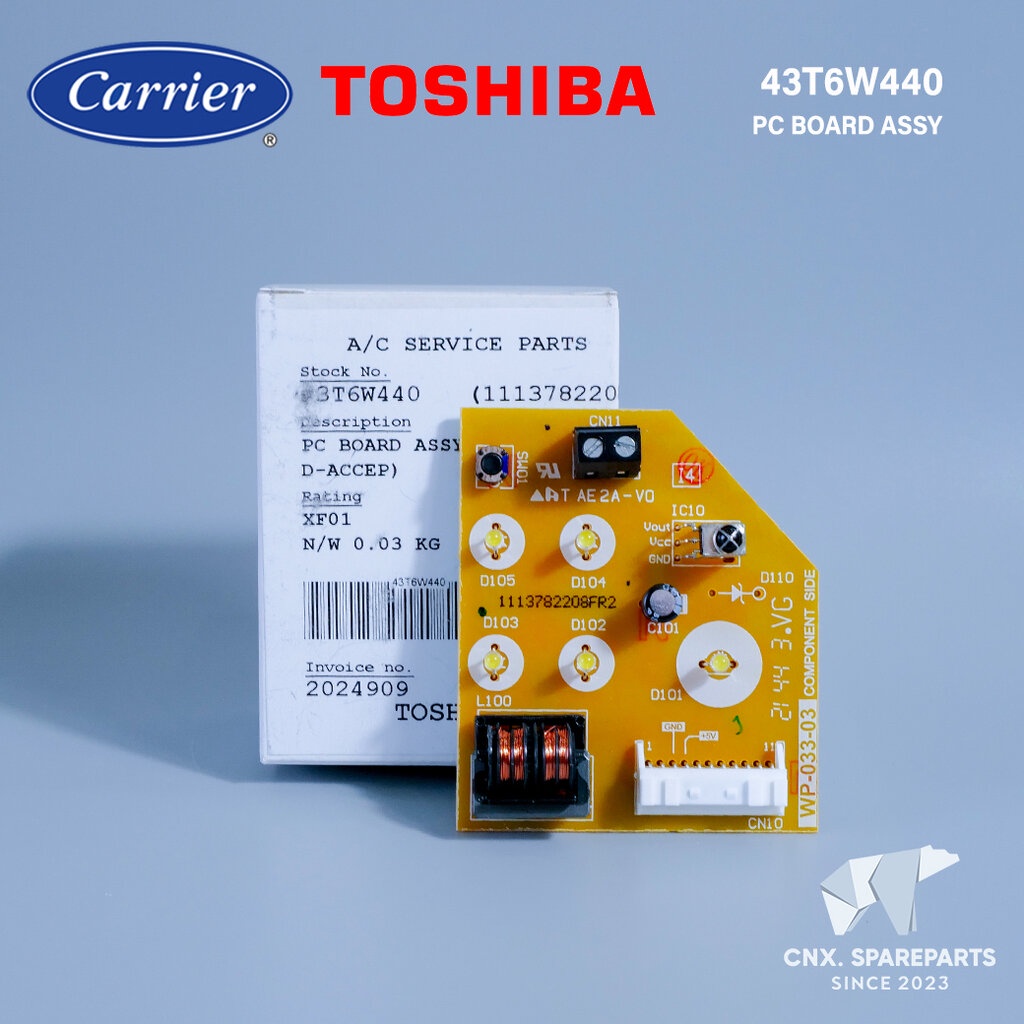 43T6W440 แผงรับสัญญาณรีโมทแอร์ Carrier ตัวรับสัญญาณรีโมทแอร์ แคเรียร์ รุ่น 42TVAB (010 - 033) W,B,O,P,G-I (1113782208...