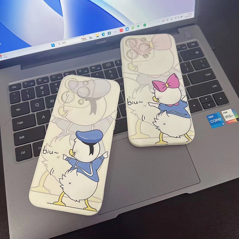 เคส Redmi 9A 9C 10A 10 5G 10C 12C Note 10s 4G Note 10 Pro 4G A1 4G A2 2022 4G A2+ A1+ 4G YT3637A เคสโทรศัพท์มือถือ ซิลิโคนนิ่ม กันกระแทก ลายการ์ตูนเป็ดขาว สําหรับ