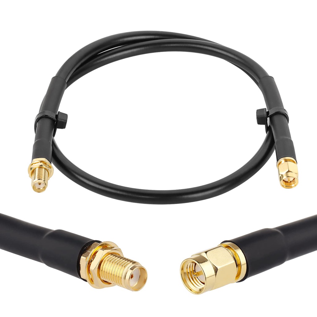 SMA Male to SMA Female Coax Extension Cable, 50 Ohm KMR240 Low Loss SMA Coaxial Cable with SMA Conne