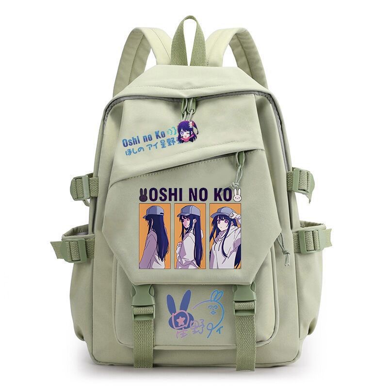 กระเป๋าเป้สะพายหลัง ขนาดใหญ่ จุของได้เยอะ ลายการ์ตูนอนิเมะ OSHI NO KO