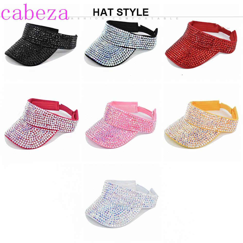 Cabeza หมวกเบสบอล หมวกชายหาด ประดับเพชร สําหรับผู้หญิง ผู้ชาย