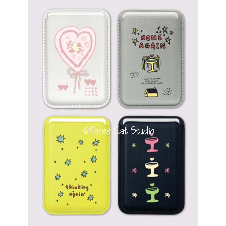 เคสโทรศัพท์มือถือแบบหนัง ใส แม่เหล็ก ไร้สาย พร้อมช่องใส่บัตร สําหรับ 15pro 13pro 14promax 11 12 14 XSMAX