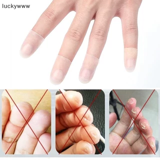 Luckywww ซิลิโคนป้องกันนิ้วมือ สําหรับเล่นกีตาร์ 4 ชิ้น