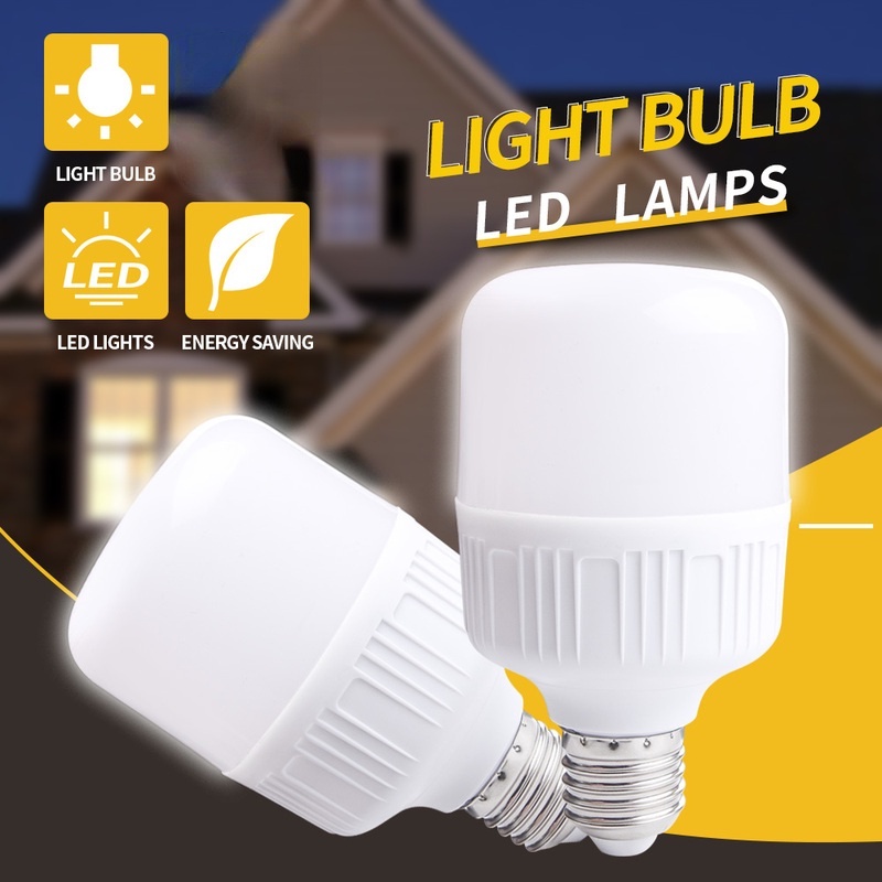 หลอดไฟ LED 5 10 15 20W E27 ประหยัดพลังงาน เปลี่ยนได้ สีขาว แบบเปลี่ยน สําหรับครัวเรือน