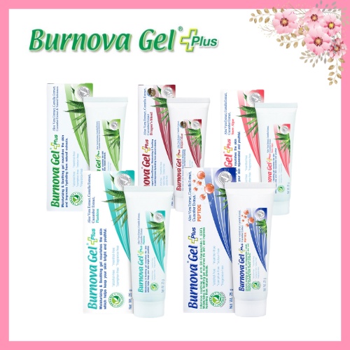 Burnova Vitara Burnova Gel Plus 3ขนาด 5สูตร (25g/20g.50g.70g.) Vitara เบอร์นโนว่า เจล พลัส เจลว่านหางจระเข้ เบอร์โนว่า