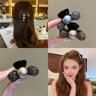 กิ๊บติดผมหางม้า ประดับไข่มุก ขนาดเล็ก หรูหรา สไตล์เกาหลี เคร…