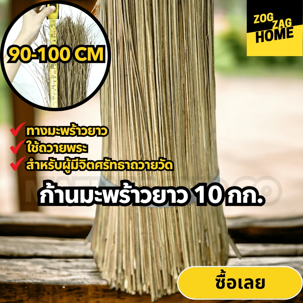 10 กก ความยาว 90-100 ซม ไม้กวาดยาว ลุยงานหนักได้ ทำไม้กวาดตาด สำหรับสำนักงานเอกชน จัดส่งวันถัดไปทันที Zogzaghome
