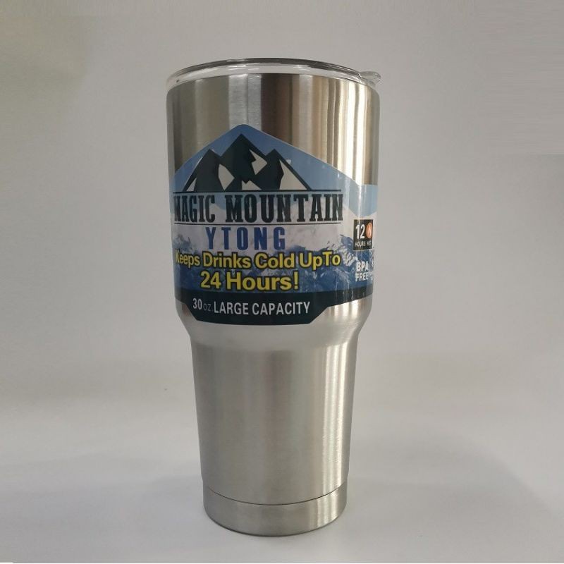 Rocky Magic Mountain Tumbler Vacuum Steel Lid Stay Hot and Cold Bottles Thermos Large 90ML 冰霸杯
