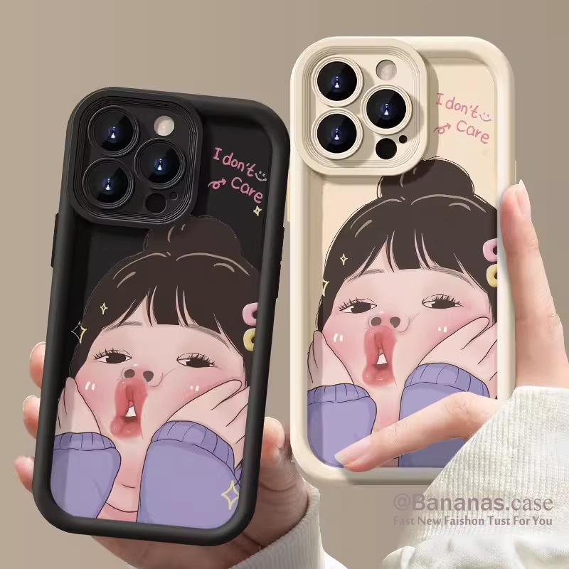 เคสโทรศัพท์มือถือ แบบนิ่ม ลายเด็กผู้หญิงน่ารัก สําหรับ iPhone 15 14 13 12 11 Pro Max X Xr Xs Max 7 8 Plus SE2020