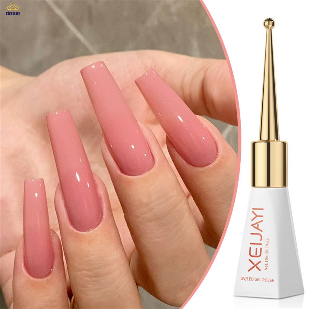 สีเจล ยาทาเล็บเจล ยาทาเล็บสีนู้ด เจลติดทนนาน 10ml ต้องอบ สําหรับตกแต่งเล็บ สีทาเล็บเจล 【doom】