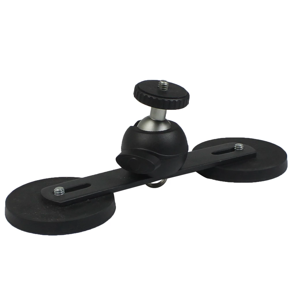 NovelGal แม่เหล็กรถดูดถ้วยฐาน Dia 66 มม./43 มม.1/4 "ขาตั้งกล้องอะแดปเตอร์ Ballhead สําหรับ GoPro กล้อง Osmo กระเป๋า Gimbal Mobilephone thumbnail 6