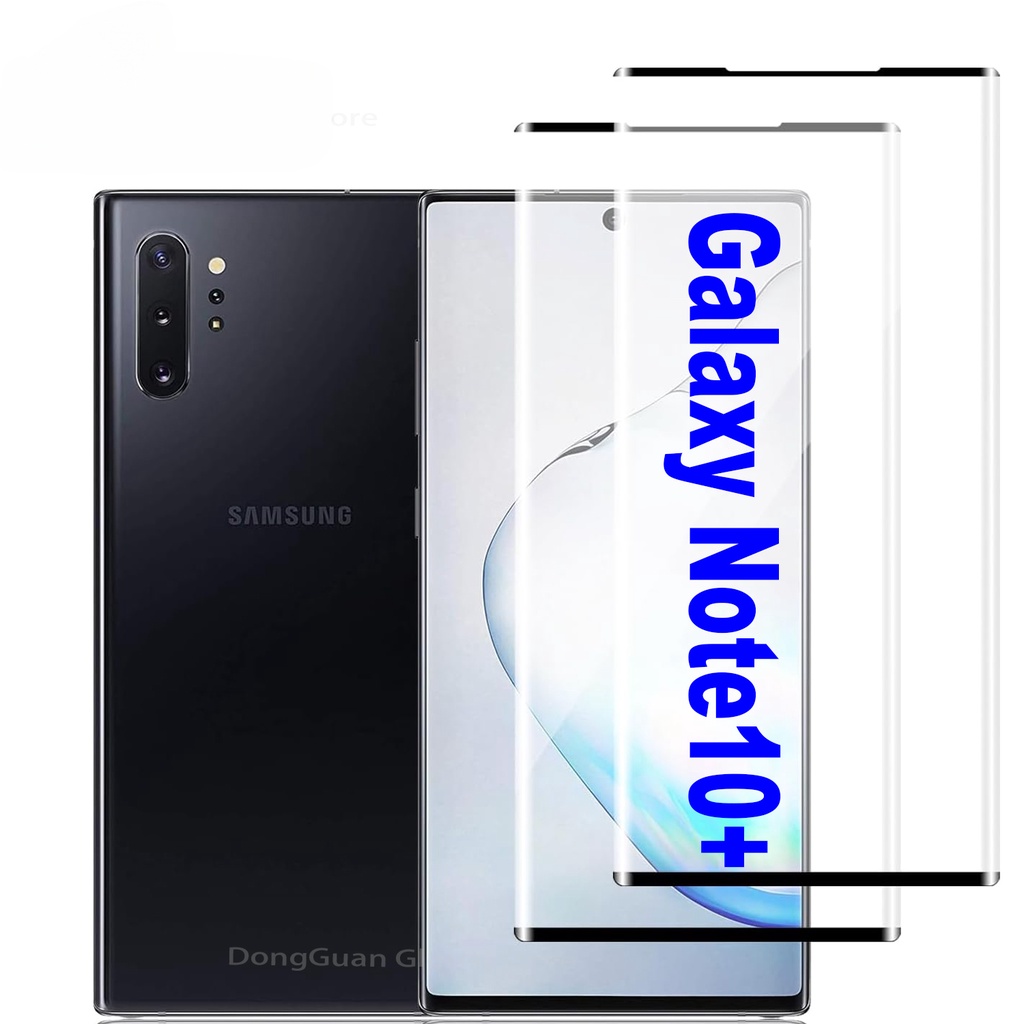 ฟิล์มกระจกนิรภัยกันรอยหน้าจอ ทรงโค้ง 3D สําหรับ Samsung Galaxy Note 10+ Plus SM-N975 SM-N976
