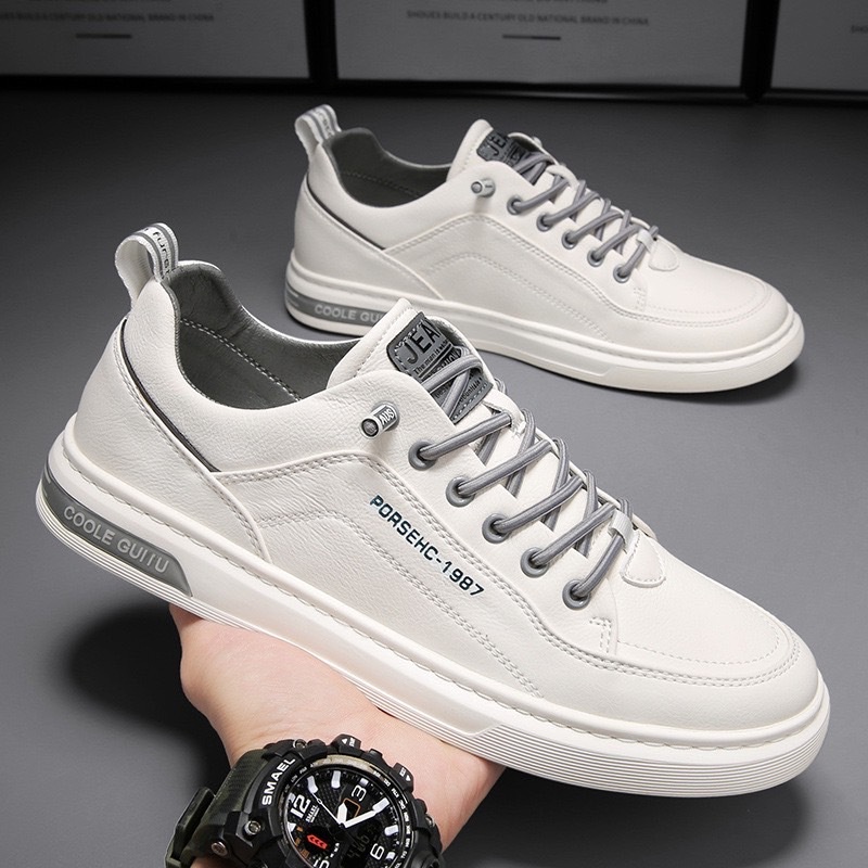 fashion รองเท้าผ้าใบผู้ชาย แบบผูกเชือก 2สี ไซส์40-44 รุ่น MVS038-212