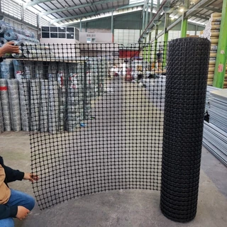 ยกม้วน30m ตาข่ายพลาสติก HDPE หนา2.3mm ปูพื้นเสริมกำลังดิน ล้อมที่ กั้นรั้ว มีสารกัน UV ไม่กรอบง่าย ทนแดด ทนฝน