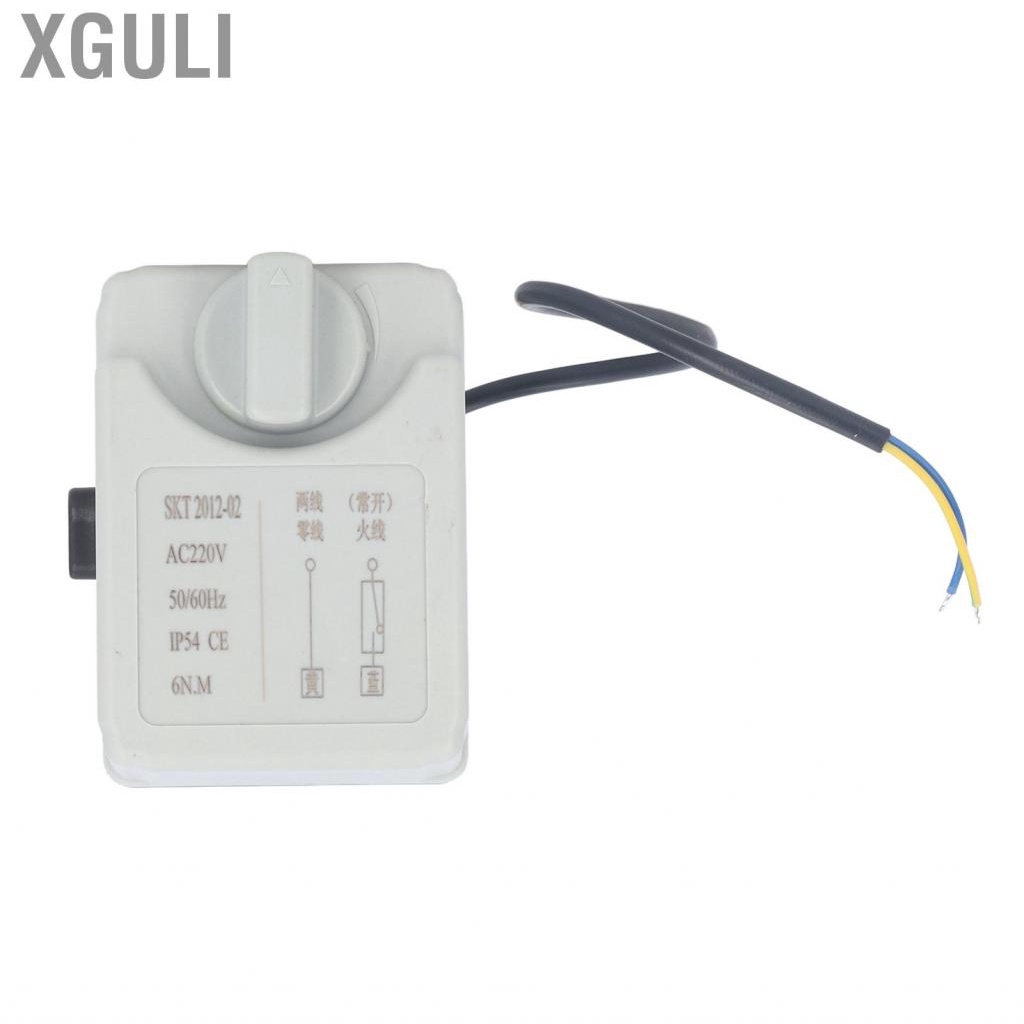 Xguli 2 Wire Motorized Ball Valve Brass Wear Resistance AC220V Electric For