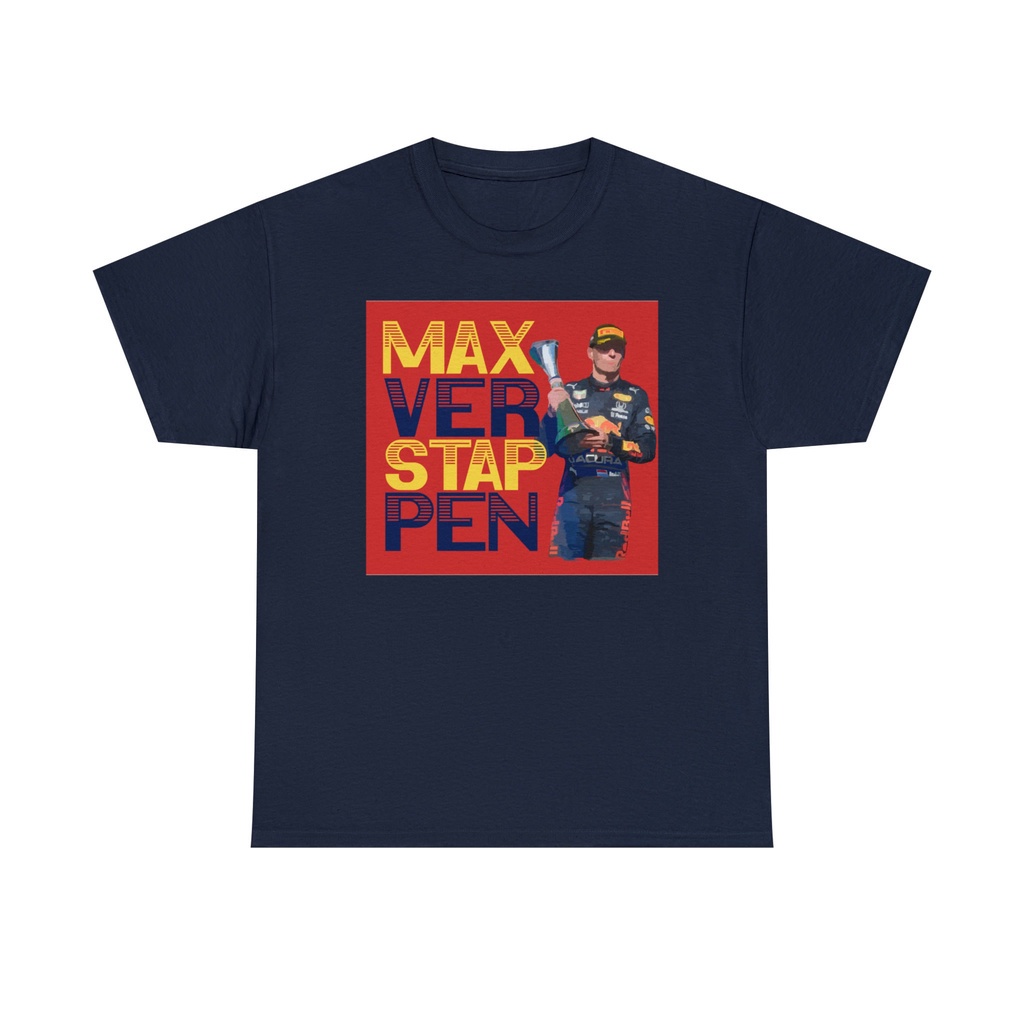 หยาง1  เสื้อยืดแขนสั้นMax Verstappen Formula 1 เสื้อยืด ลายกระทิงแดง สําหรับทุกเพศ F1S-5XL
