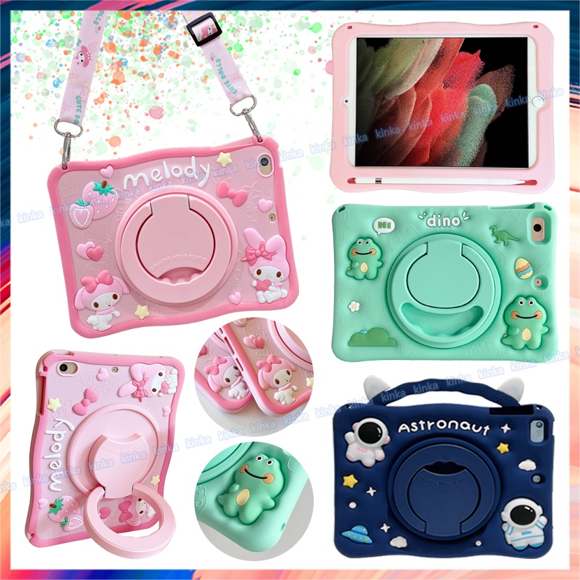 เคสแท็บเล็ต ลายการ์ตูนนักบินอวกาศ หมุนได้ 360 องศา กันกระแทก สําหรับ ipad mini air pro 1 2 3 4 5 6 7 8 9 10 9.7 10.2 10.5 10.9 11