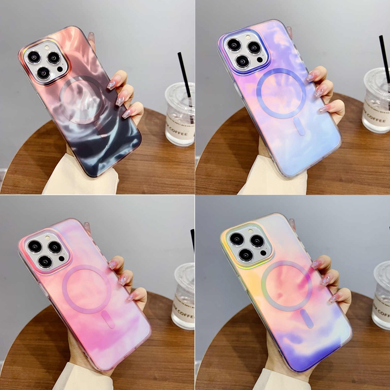 Otterbox เคสโทรศัพท์มือถือแบบนิ่ม TPU ใส กันกระแทก พร้อมที่ตั้งวางแม่เหล็ก สําหรับ iPhone 15 Pro Max 15 Plus 13 14 Pro Max