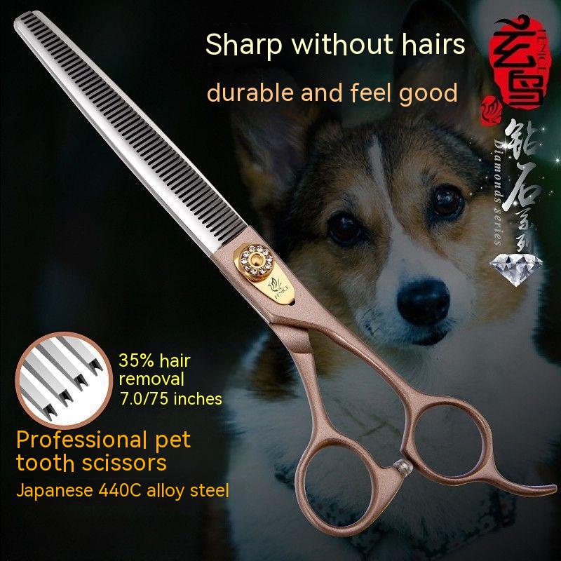 Fenice กรรไกรตัดขนสัตว์เลี้ยง แบบมืออาชีพ 7/7.5 นิ้ว ZDSF