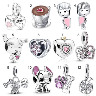 P จี้ Rose Silver 925 จี้เพชร Family Mother Sisters