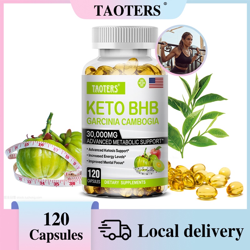 Taoters KETO อาหารเสริมแคปซูล รองรับระดับพลังงาน ควบคุมความอยากอาหาร เผาผลาญไขมันหน้าท้อง และส่งเสริมการลดน้ําหนัก