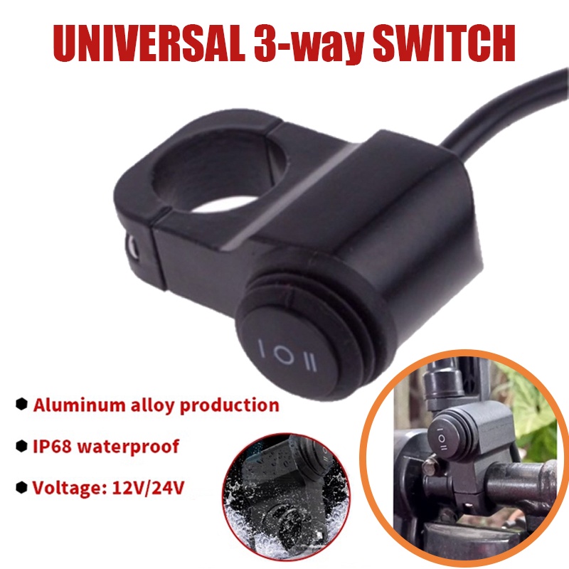 Mini Driving Light Switch 3way Switch On/off Clamp/ mirror Mount