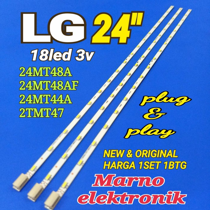 LG 24IN LED TV BL BACKLIGHT 24MT48A 24MT48AF 24MT48 18LED 3V PART TOOL ELECTRO