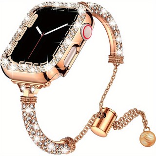 สายสแตนเลส + เพชร เคส สําหรับ App le Watch Ultra 2 1 49mm Bracelet สําหรับ iWatch 9 8 7 6 5 4 SE 45MM 41MM 42MM 44MM 40MM