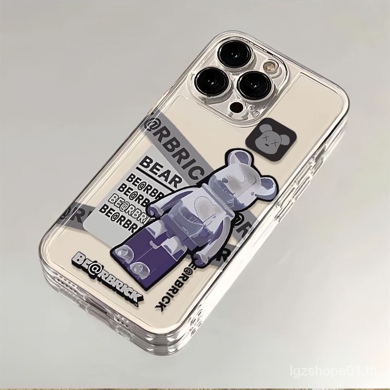 Chaoku เคสโทรศัพท์มือถือนิ่ม กันกระแทก ลายหมีโหด เรียบง่าย สําหรับ Apple Iphone 15 14promax 13 12 11 78p DQRI