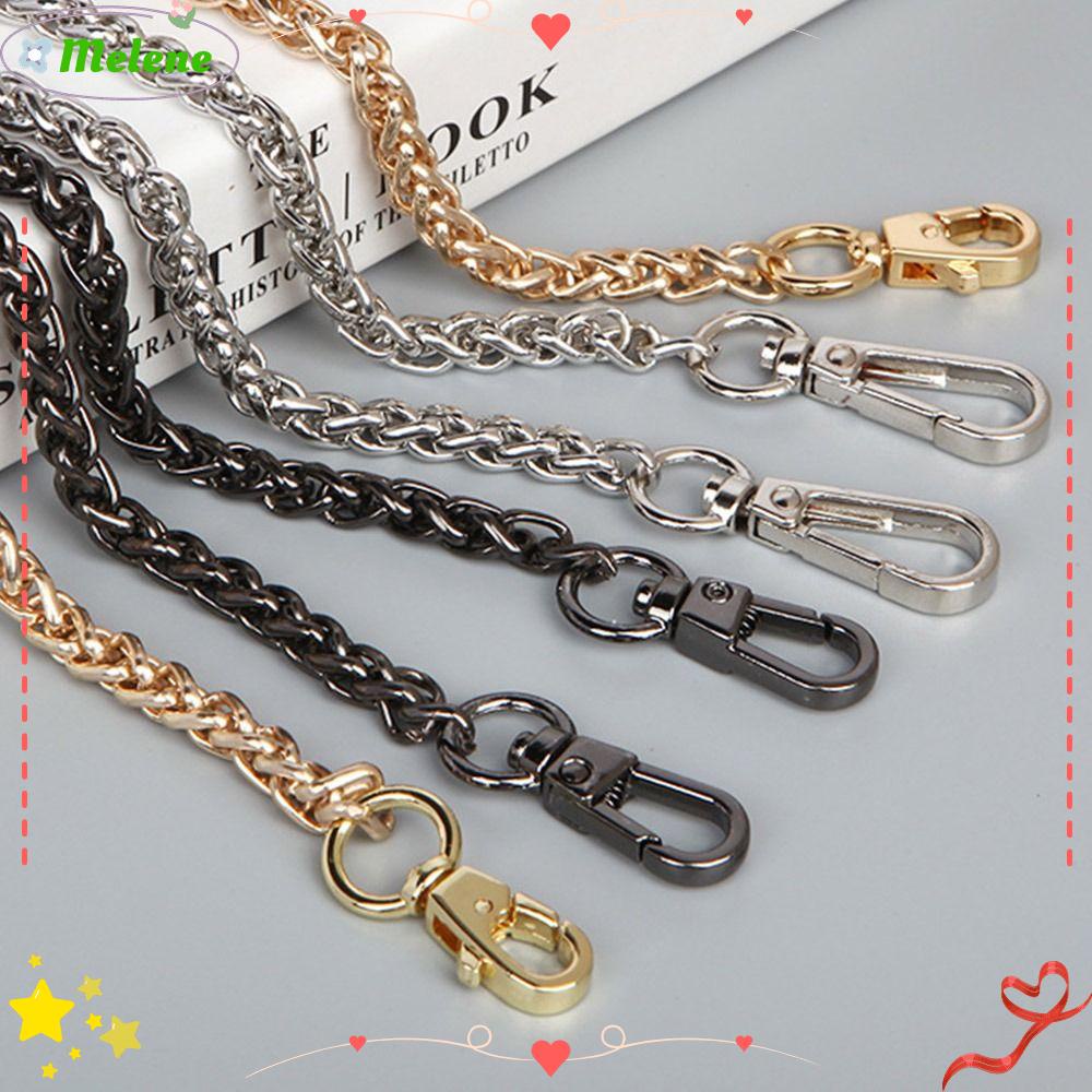 Melene สายโซ่โลหะ 60 ซม. 120 ซม. แบบเปลี่ยน สําหรับกระเป๋าถือ DIY