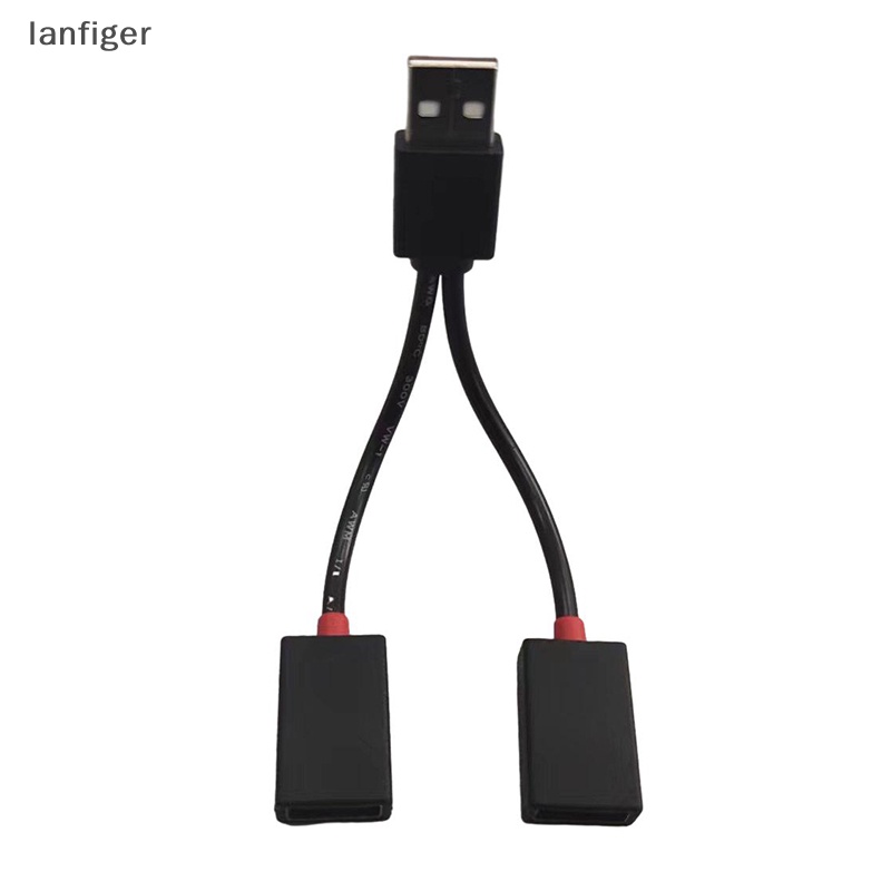 Lanf 1 In 2 Out USB HUB Car USB Splitter สายเคเบิลอะแดปเตอร์สายไฟสายชาร์จสําหรับ Android สมาร์ทโฟน EN