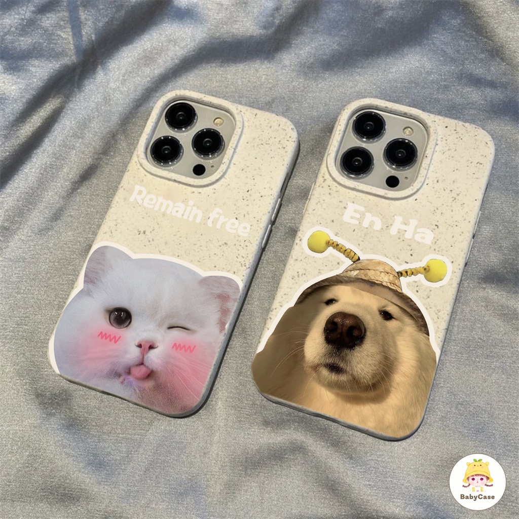 การ์ตูนสุนัขอายแมวกรณีโทรศัพท์นุ่ม iPhone 7 8 6 6s Plus X XR XS MAX 11 13 15 14 12 Pro Max 12 13 mini