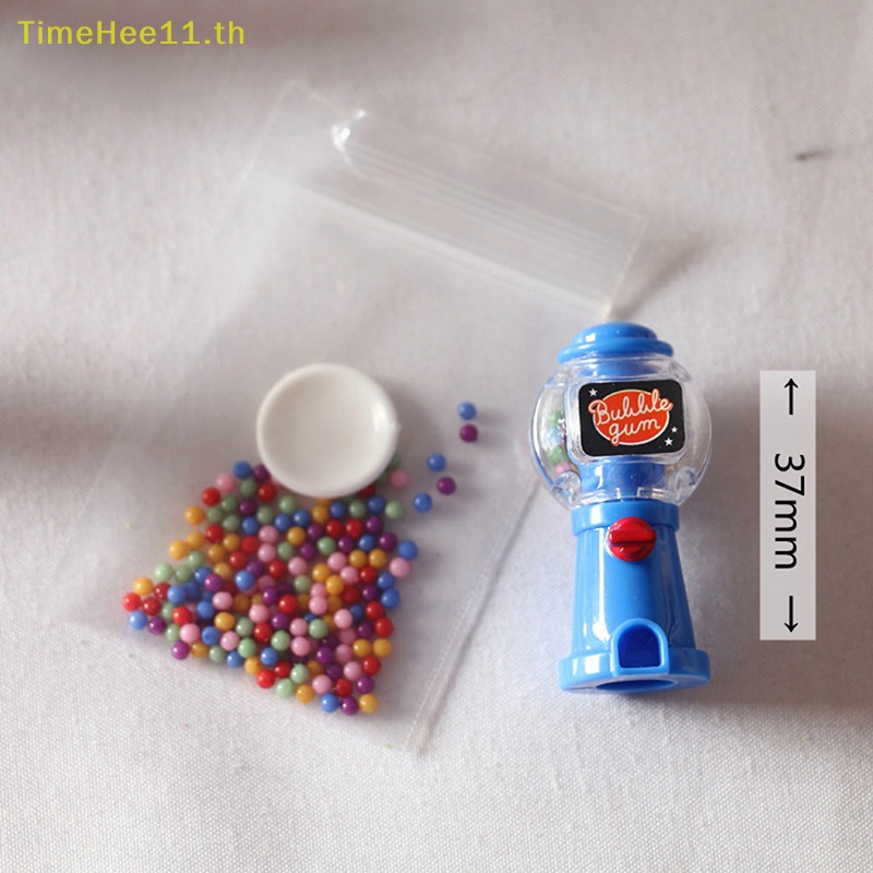 TimeHee 1:12 Dollhouse Miniature Candy Machine ไข่ Twisg เครื่องบ้านตุ๊กตาตกแต่งบ้าน TH
