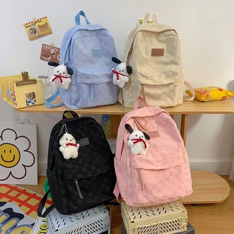 【พร้อมส่ง】miss bag fashion กระเป๋าเป้ สะพายหลัง  นักเรียน