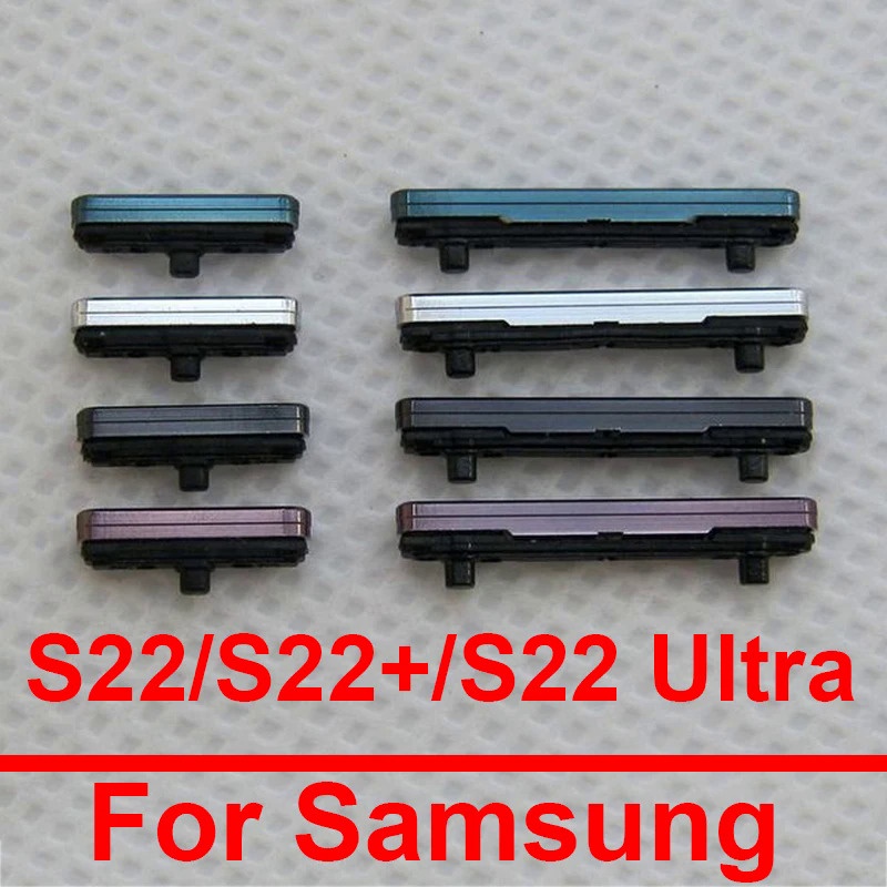 ปุ่มปรับระดับเสียงเปิดปิด ด้านข้าง สําหรับ Samsung Galaxy S22 SM-S901B S22 Plus S906B S22 Ultra SM-S908B 5G