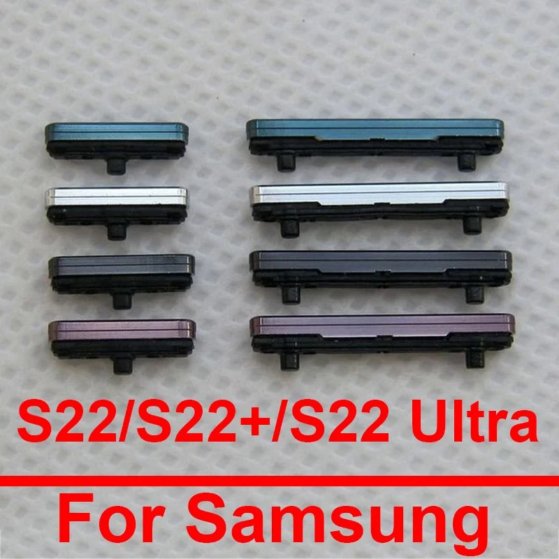 ปุ่มปรับระดับเสียงเปิดปิด ด้านข้าง สําหรับ Samsung Galaxy S22 SM-S901B S22 Plus S906B S22 Ultra SM-S908B 5G