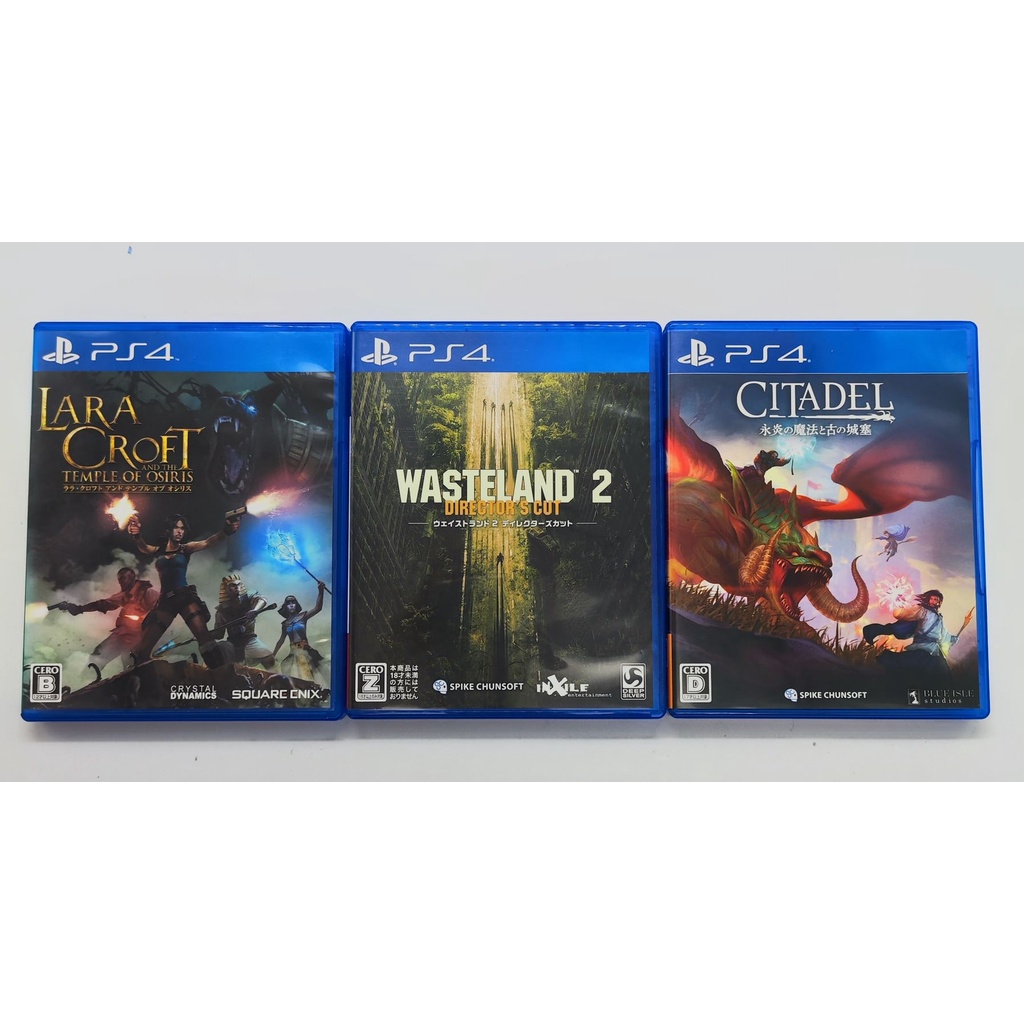[มือ2] แผ่นแท้📀 PS4 Lara Croft And The Temple | Wasteland 2 | Citadel | เลือกหน้าเกมได้เอง | Zone Japan | มือ2✌