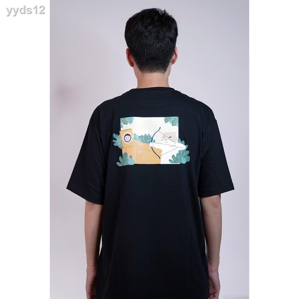 แฟชั่น □✇• CuteBoy Shop• เสื้อยืด Premium Cotton 100% ลาย Archery Tee
