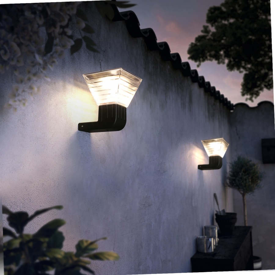 ShopKB EILON โคมไฟผนังโซล่าเซลล์ 15W CW รุ่น SF-WLC001 แสงคูลไวท์ ยืนหนึ่งในไทย