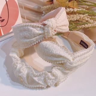 ที่คาดผม ลูกคุณมาก ประดับมุกประดับ มี 5 แบบ น่ารักสไตล์เกาหลี