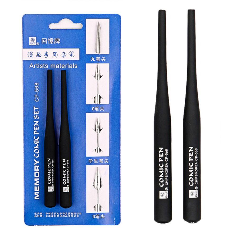 Lunasol Manga การประดิษฐ์ตัวอักษร Dip Pen + 4 Nibs, Fountain ปากกาลายเซ็นการประดิษฐ์ตัวอักษร Dip ปากกาโรงเรียน Office - รูปที่ 6
