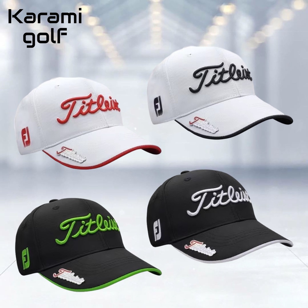 Karamiหมวกกอล์ฟ งานปัก golf cap คุณภาพดี กันแดด golf cap หมวกกอล์ฟ มีหลายสี ให้เลือก ปรับขนาดได้ รหัสสินค้า：MTI007