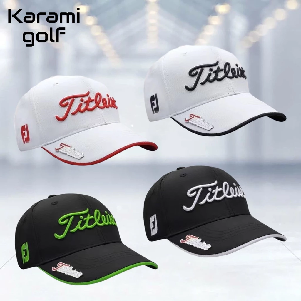 Karamiหมวกกอล์ฟ งานปัก golf cap คุณภาพดี กันแดด golf cap หมวกกอล์ฟ มีหลายสี ให้เลือก ปรับขนาดได้ รหัสสินค้า:MTI007