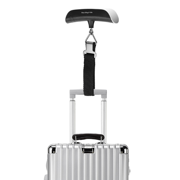 เครื่องชั่งกระเป๋าอิเล็กทรอนิกส์ดิจิตอล  สำหรับ กระเป๋าเดินทาง 50kg/10g ชั่งกระเป๋า มี2 แบบ ตะขอ กับ ผ้า พร้อมส่งจากไทย