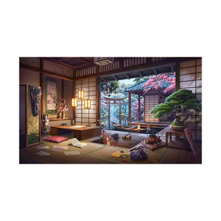 ผ้าพื้นหลังสไตล์ญี่ปุ่นบำบัดที่สวยงาม ผ้าตกแต่งห้องนอน ผ้าแขวนผนัง ผ้าแขวน ผ้าทอภูมิทัศน์