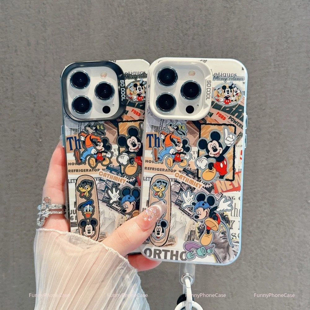 เข้ากันได้ เคสไอโฟน11เคสไอโฟน13 iPhone15PRO MAX เคสไอโฟน16 PRO MAX เคสโทรศัพท์ที่สวยงาม RLTH746CYK-G