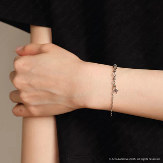 Arnaé Archive Daylight Star / สร้อยข้อมือพระจันทร์เสี้ยว Unisex สร้อยข้อมือคู่สแตนเลสพรีเมี่ยมป้องกันสนิม