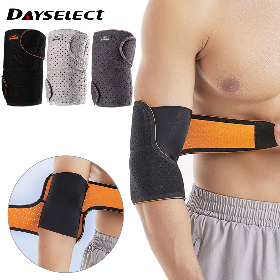 Dayselect 1 ชิ้นปรับข้อศอกรั้ง Pad ฟิตเนสคงที่สนับสนุน Breathable กีฬาข้อต่อ Guard