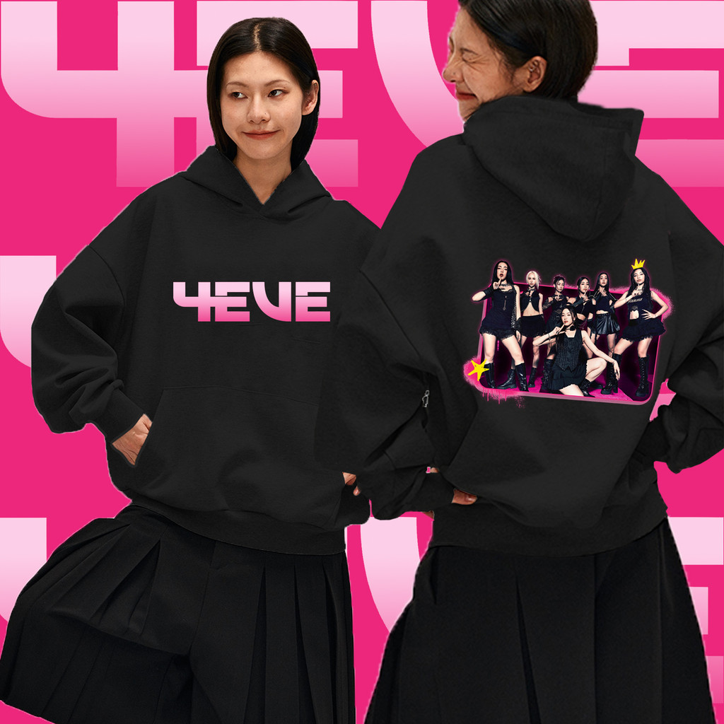 2025 4eve เกิร์ลกรุ๊ปไทย T-pop เสื้อแขนยาวมีฮู้ดผู้หญิง