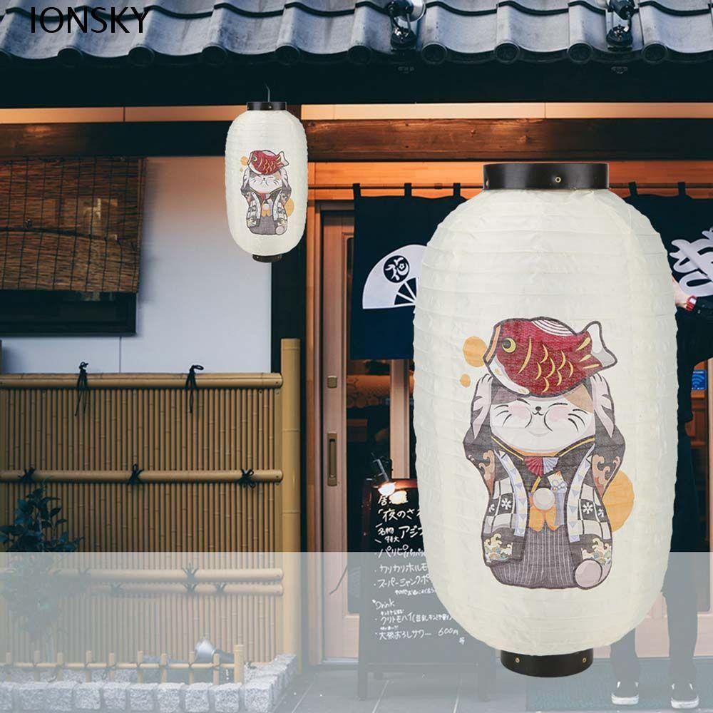 Ionsky โคมไฟกันน้ําสไตล์ญี่ปุ่นแขวนโคมไฟปาร์ตี้ราเม็งซาซิมิของตกแต่งร้านอาหาร